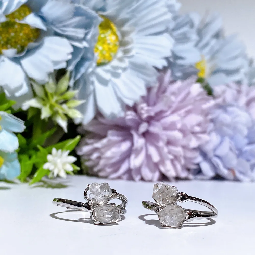 Herkimer Diamond Ring Crystal Healing Bulk Wholesale