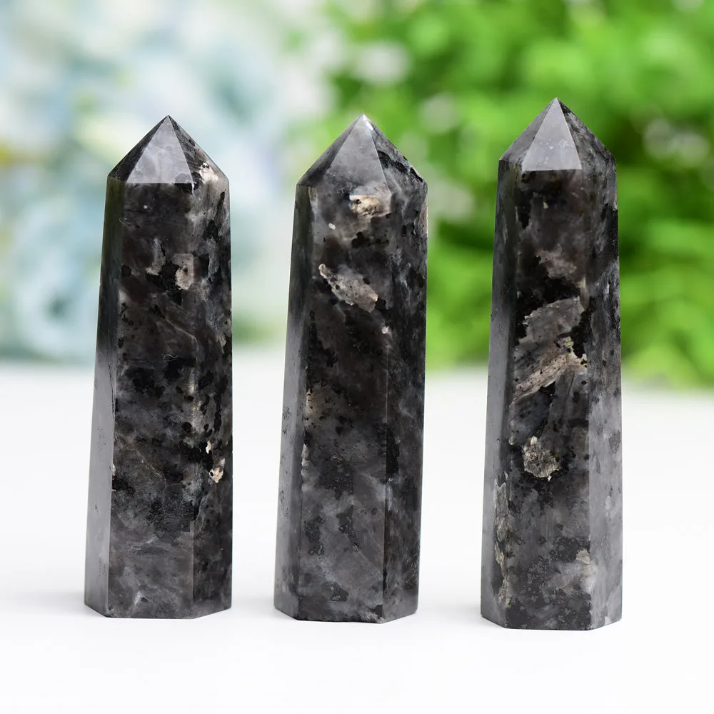 0.5-1kg Larvikite Towers Points Bulk Best Crystal Wholesalers