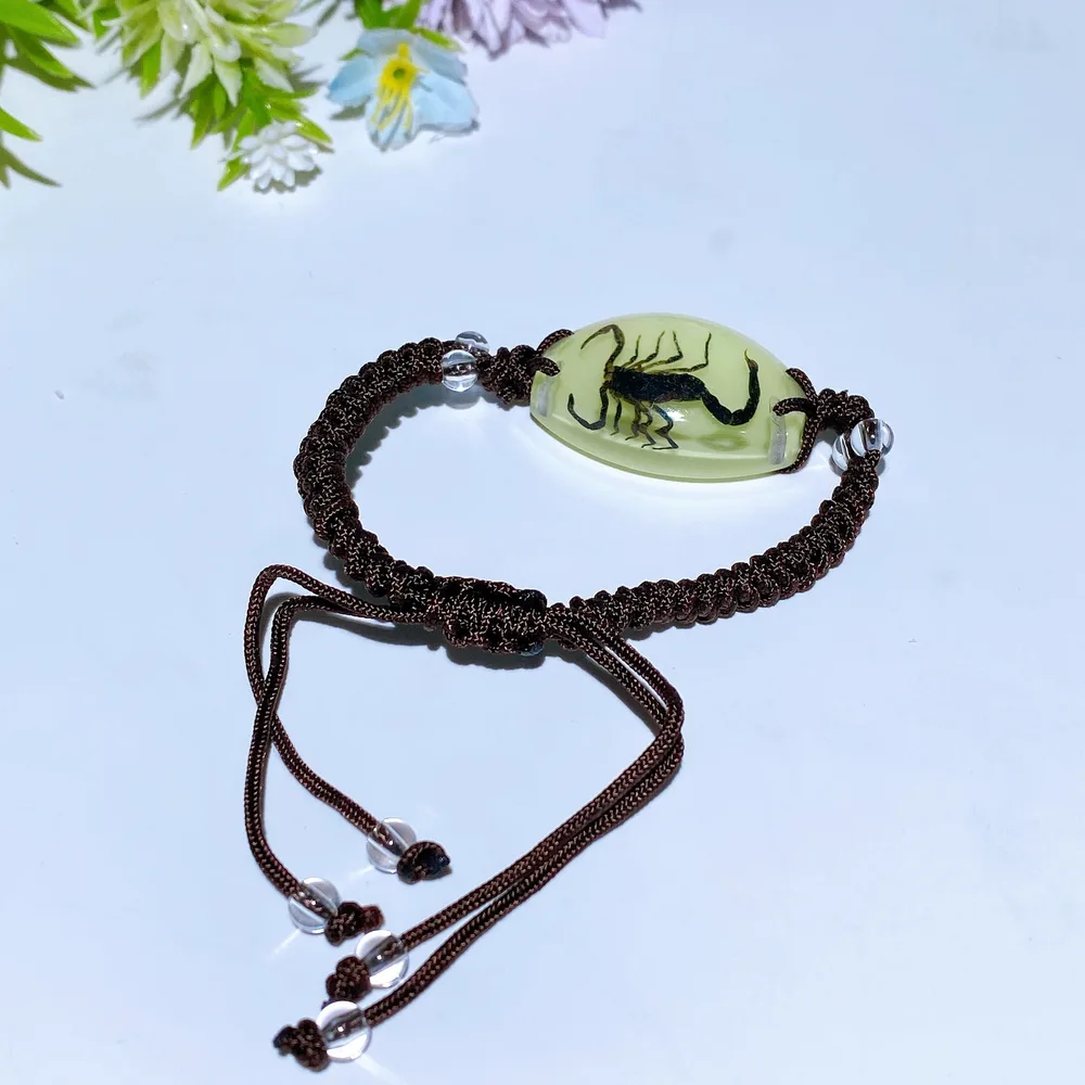 Luminous Adjustable Bracelet with Insect Crystal Healing Bulk Wholesale