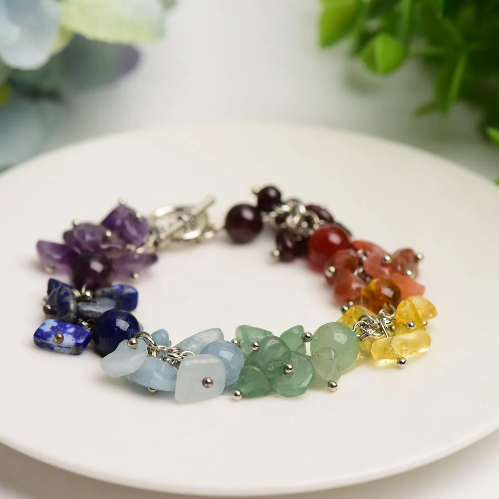 Mixed Crystak Chakra Bracelet Bulk Wholesale