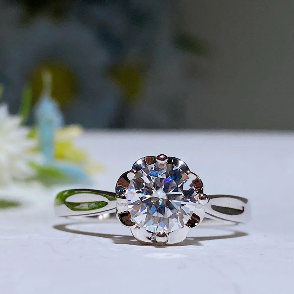 Moissanite Ring Fixed Size Crystal Healing Bulk Wholesale