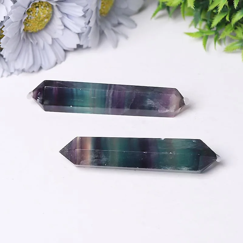 Rainbow Fluorite Double Terminated Towers Points Bulk fo Healing Best Crystal Wholesalers