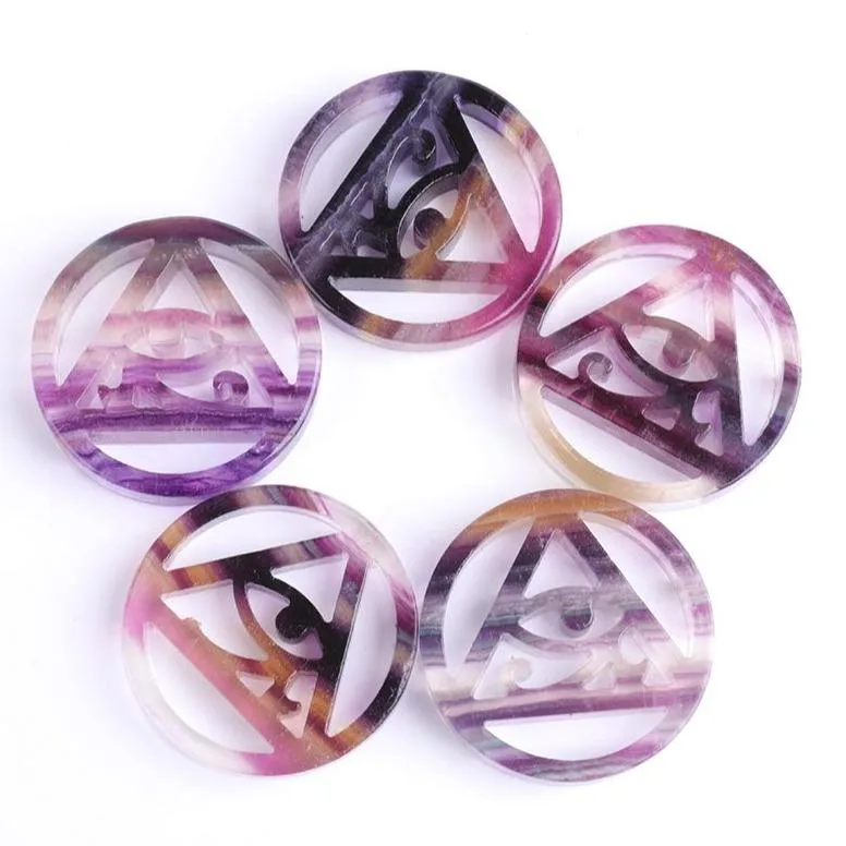 Rainbow Fluorite Horus Eye Carving Best Crystal Wholesalers