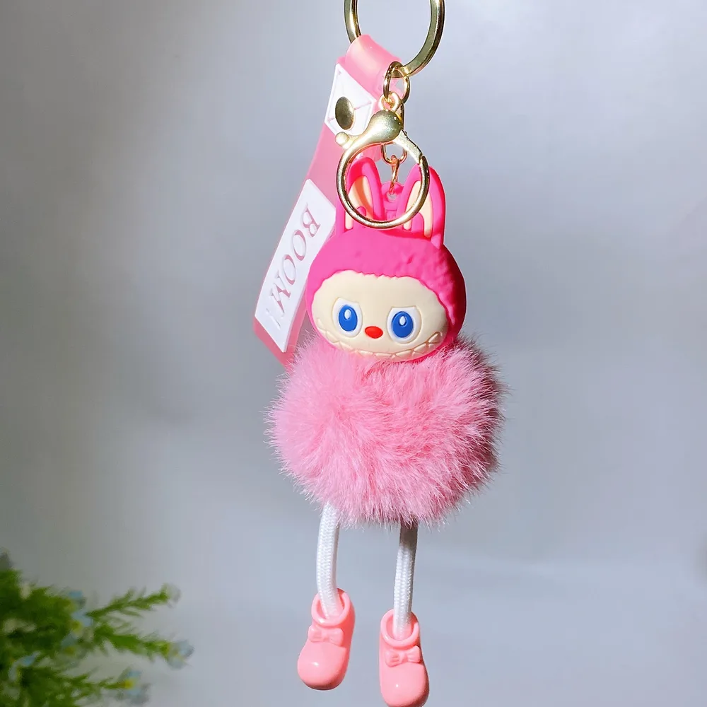 Resin Plush Labubu Key Chain Crystal Healing Bulk Wholesale