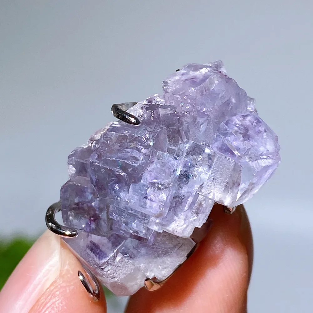 S925 Silver Wrapping Natural Gemstone Crystal Pendant Crystal Healing Bulk Wholesale