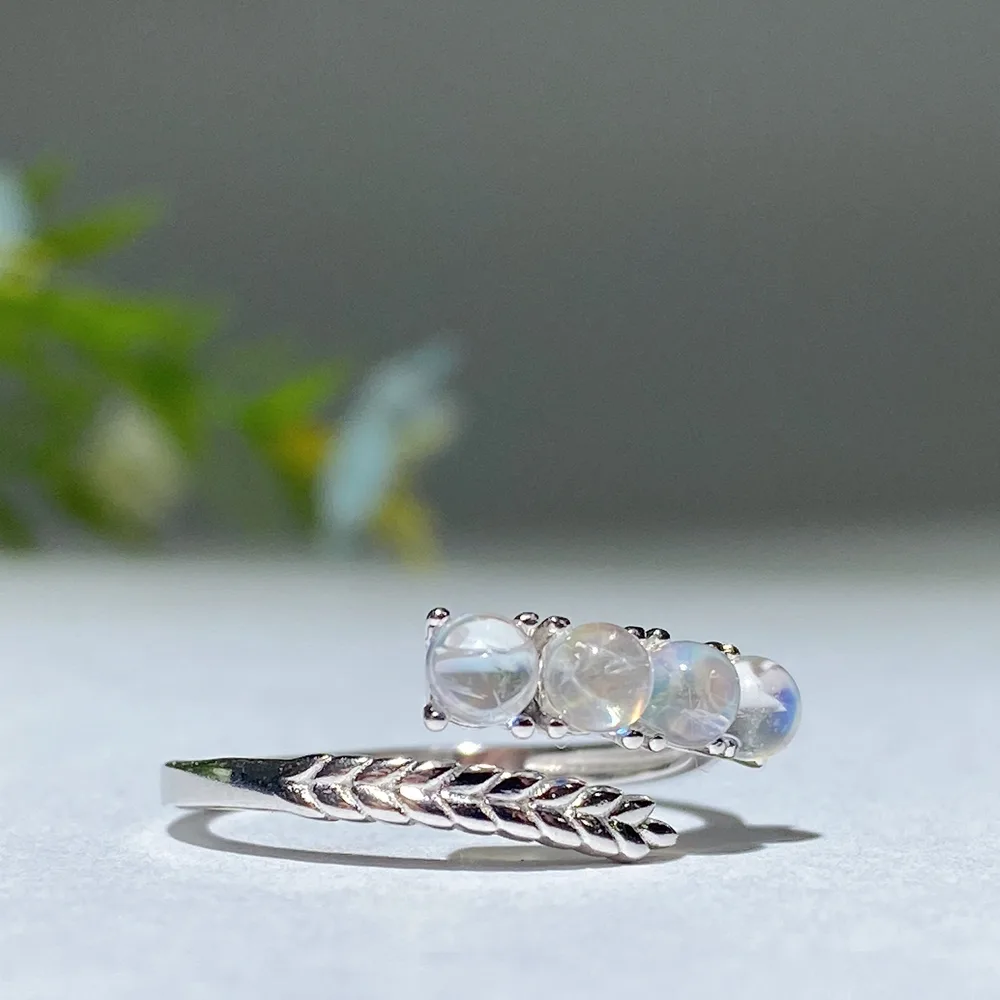 Sterling Silver Moonstone Ring Crystal Healing Bulk Wholesale