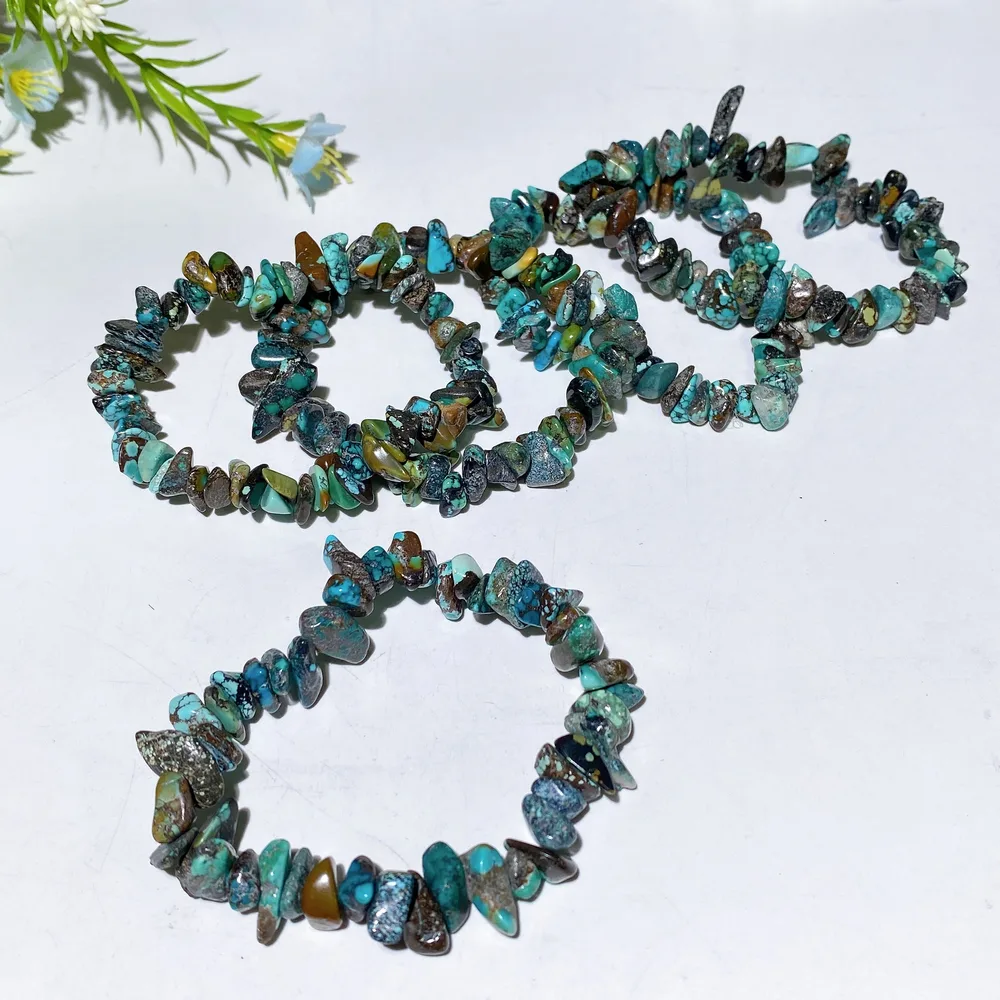 Turquoise Chips Bracelet Crystal Healing Bulk Wholesale
