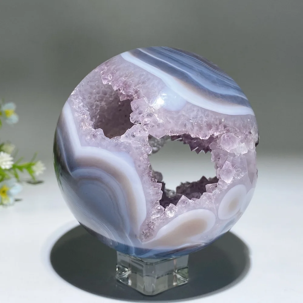 Unique Agate Grow with Amethyst Geode Crystal Healing Bulk Wholesale