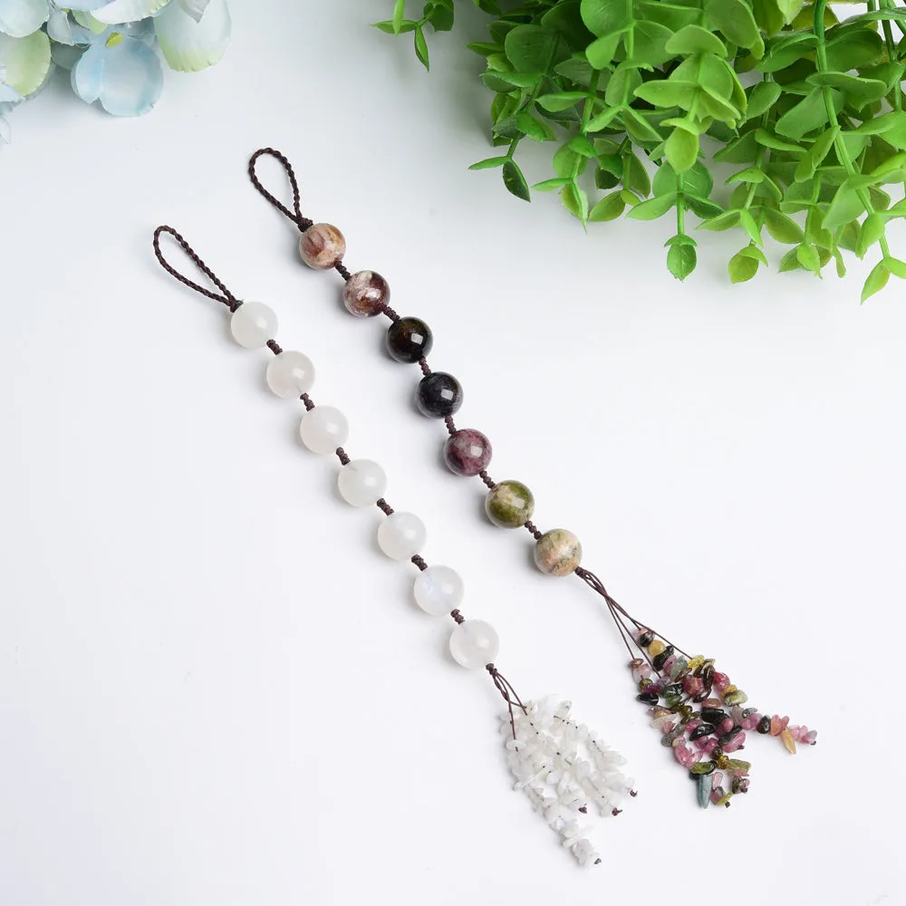White Moonstone & Tourmaline Hanging Bulk Wholesale
